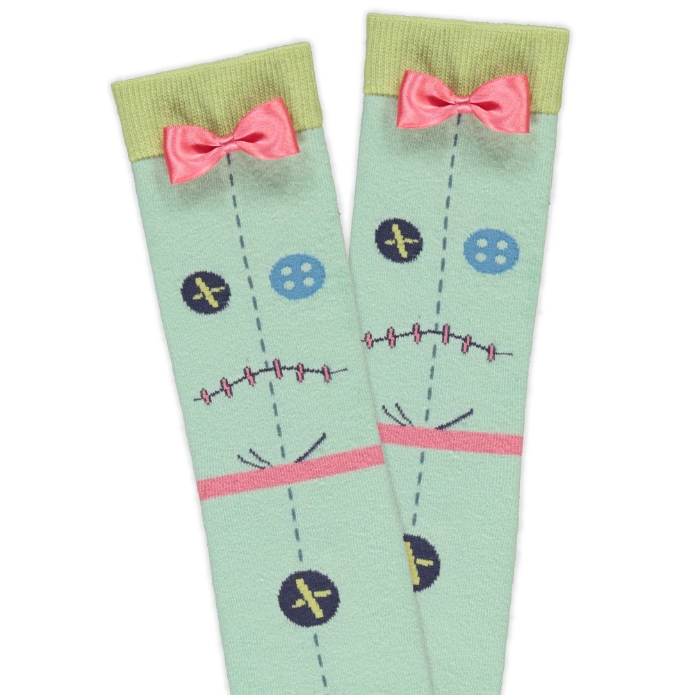 Disney Lilo & Stitch - Unisex Novelty 2 Pack Chaussettes - Vert/Bleu